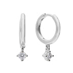Diamonfire Assembled Hoop Earrings with Drop