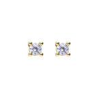 Diamonfire Four Claw Solitaire Stud Earrings