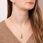 Beginnings Double Spiral Disc Drop Earrings