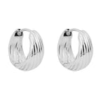 Beginnings Plain Chunky Rope Hoop Earrings