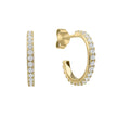 Diamonfire Zirconia 3/4 Hoop Earrings