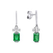 Diamonfire Emerald Cut Zirconia Drop Earrings