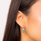 Diamonfire Emerald Cut Zirconia Drop Earrings