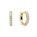 Diamonfire Claw Set Zirconia Hoop Earrings