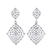 Beginnings Geometrical Lace Textured Drop Earrings