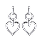 Beginnings Open Heart Drop Earrings
