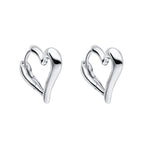 Beginnings Open Heart Hoop Earrings