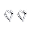 Beginnings Open Heart Hoop Earrings