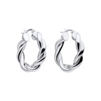 Beginnings Chunky Rope Twist Hoop Earrings
