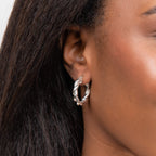Beginnings Chunky Rope Twist Hoop Earrings