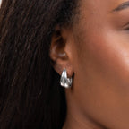 Beginnings Organic Wave Hoop Earrings