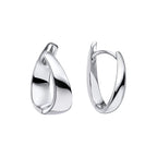 Beginnings Ribbon Twist Hoop Earrings