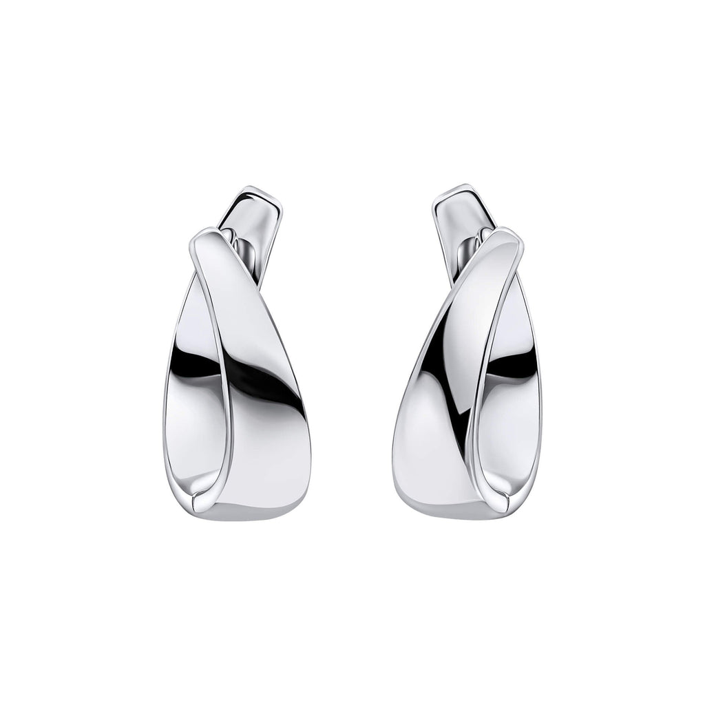 Beginnings Ribbon Twist Hoop Earrings