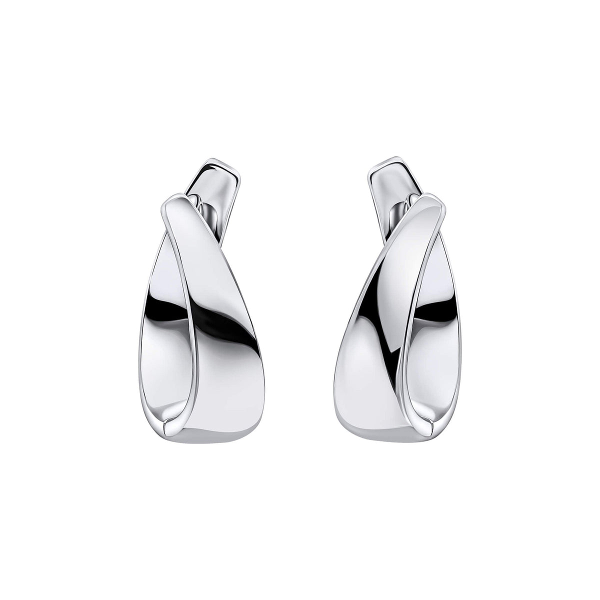 Beginnings Ribbon Twist Hoop Earrings