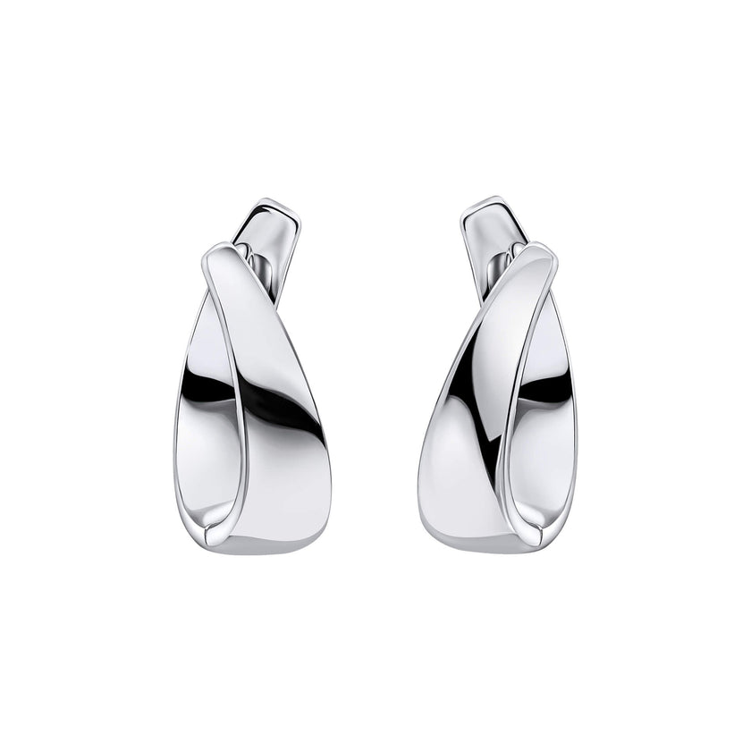 Beginnings Ribbon Twist Hoop Earrings