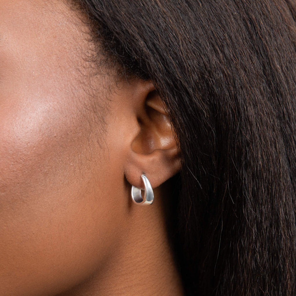 Beginnings Ribbon Twist Hoop Earrings