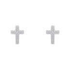 Beginnings Small Cross Studs Earrings