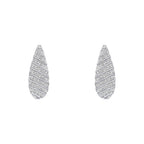Beginnings Channel Set Droplet Stud Earrings