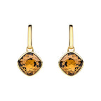 Beginnings Cushion Cut Crystal Drop Stud Earrings
