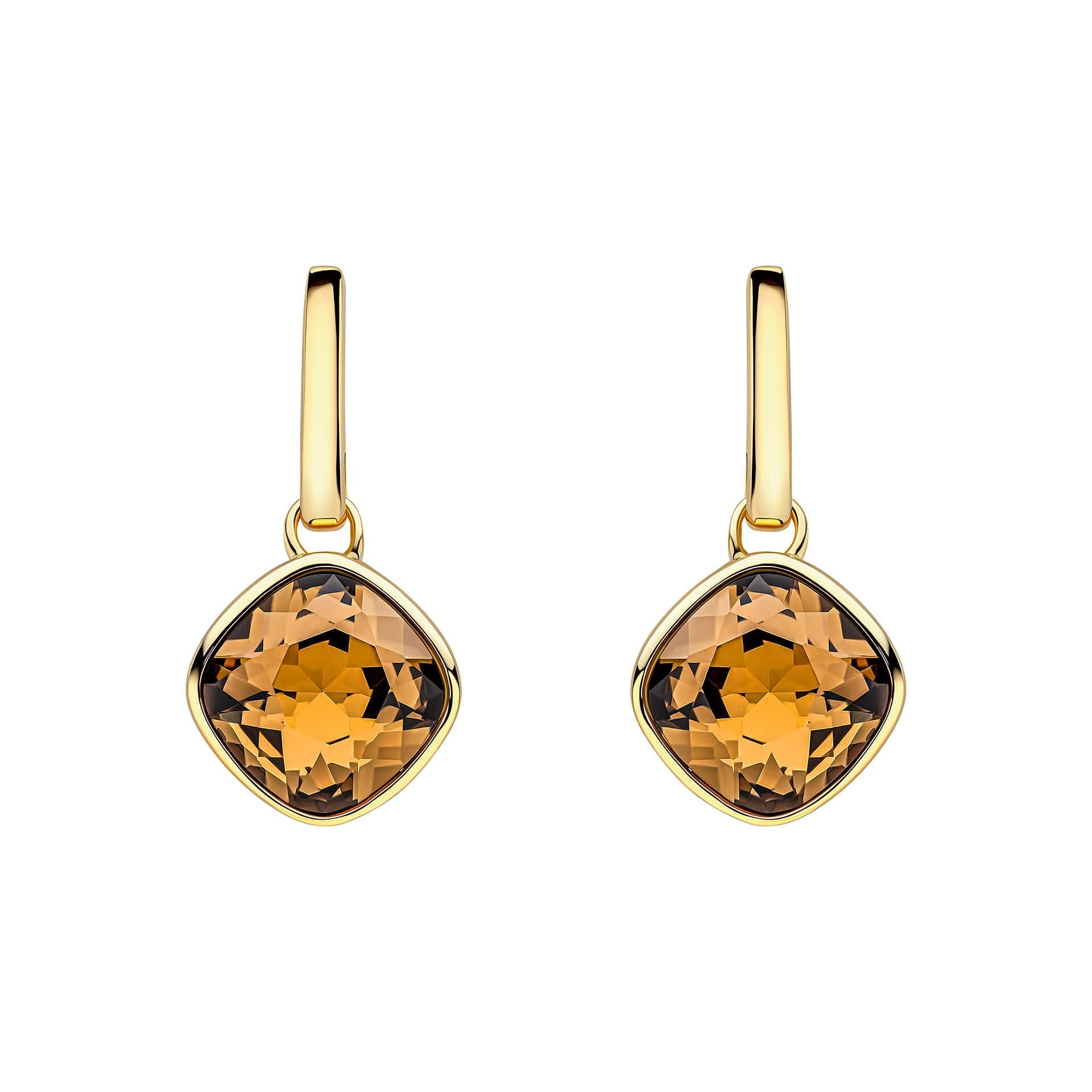 Beginnings Cushion Cut Crystal Drop Stud Earrings