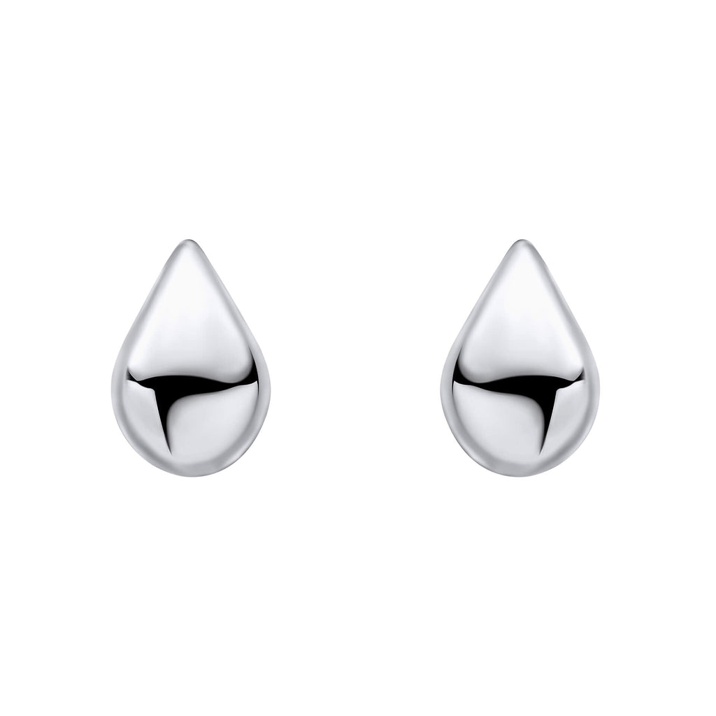 Beginnings Highly Polished Droplet Stud Earrings