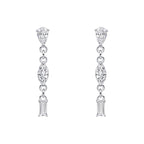 Beginnings Mixed Shapes Long Drop Earrings