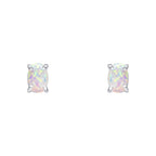 Beginnings Oval Opal Stud Earrings