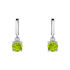 Beginnings Round Semi Precious Drop Stud Earrings