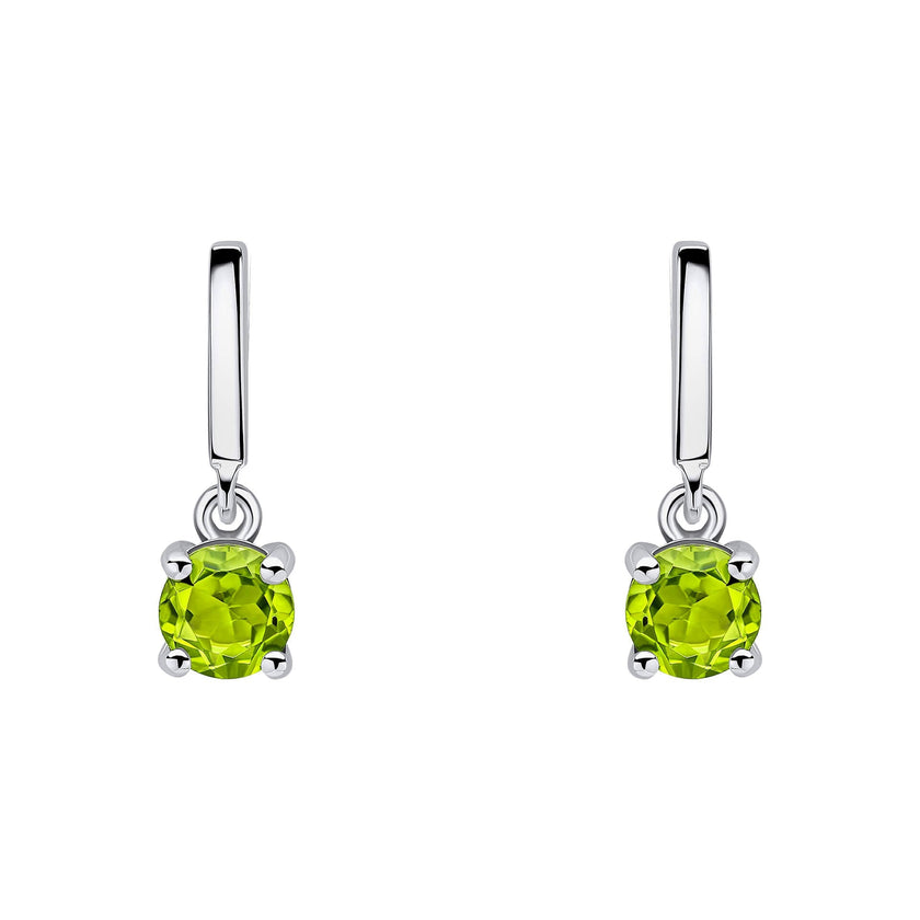Beginnings Round Semi Precious Drop Stud Earrings