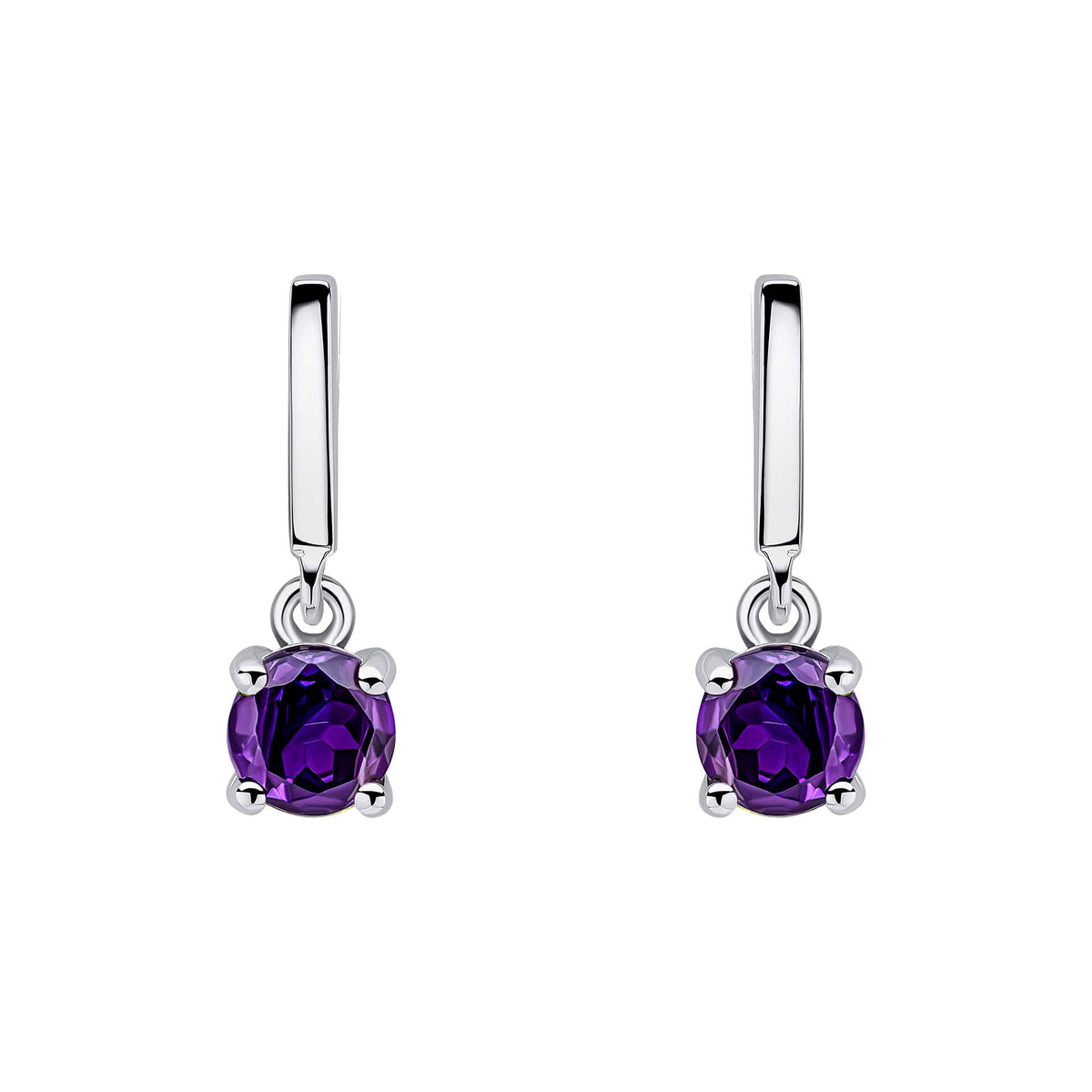 Beginnings Round Semi Precious Drop Stud Earrings