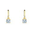 Beginnings Round Semi Precious Drop Stud Earrings
