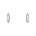 Beginnings Elongated Hexagon Stud Earrings