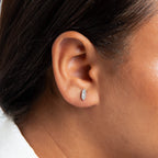 Beginnings Elongated Hexagon Stud Earrings