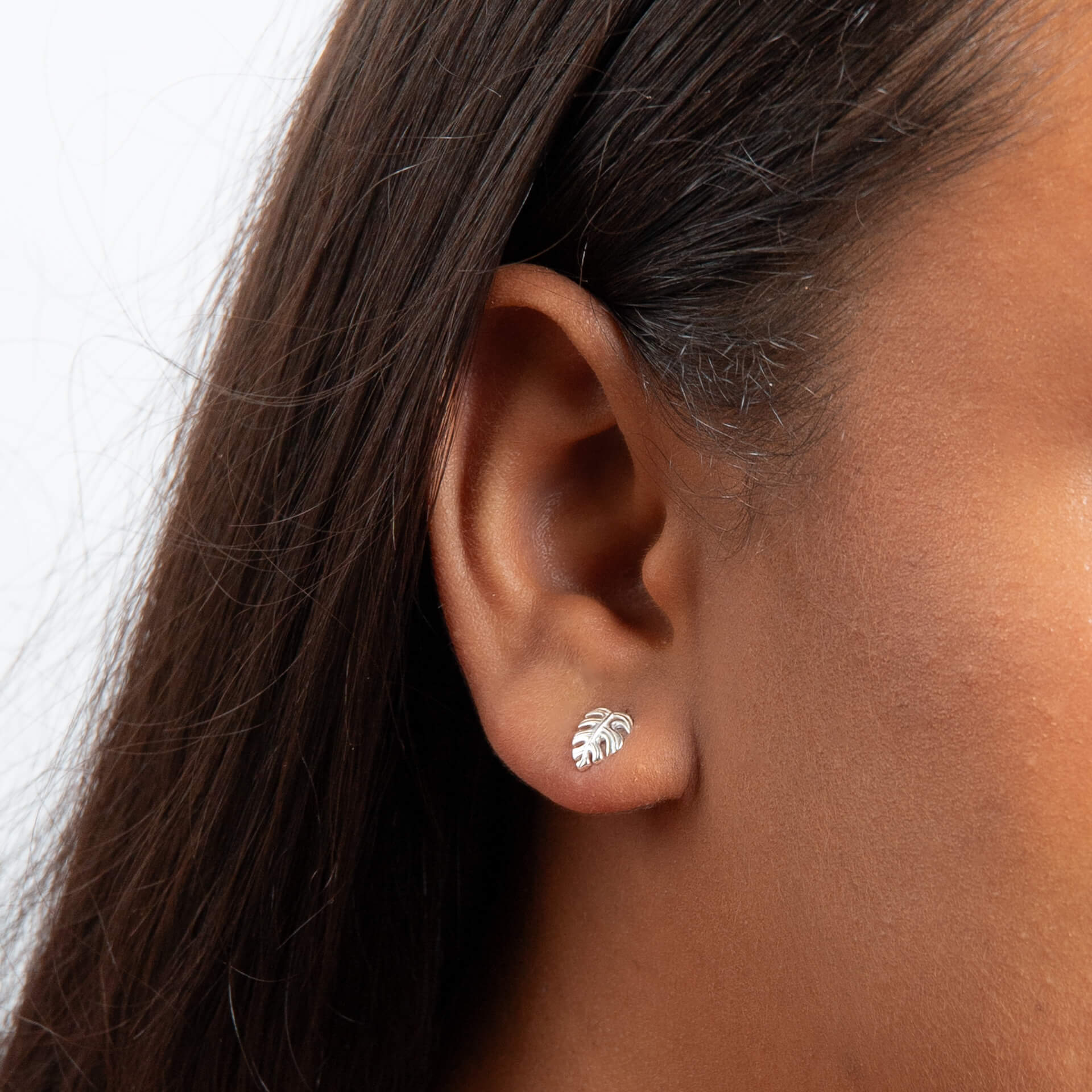 Beginnings Monstera Leaf Stud Earrings