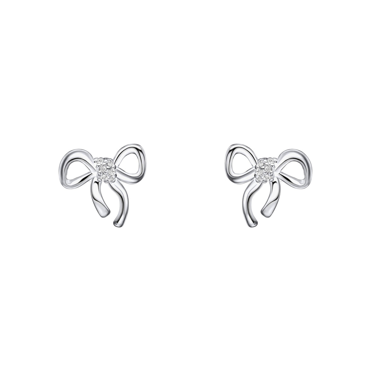 Laura Ashley Fashion Children’s Ribbon Bow Earrings