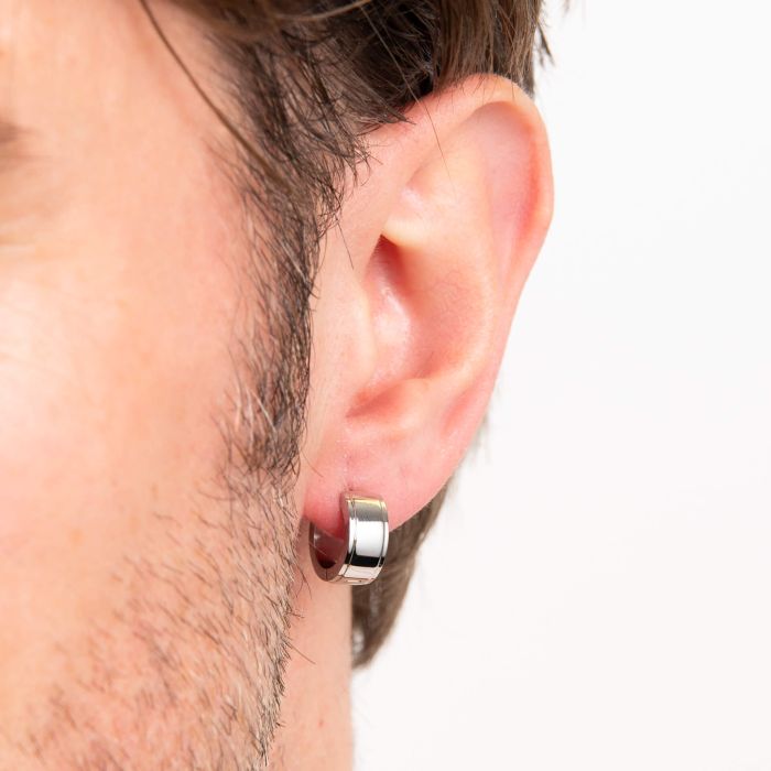 Fred Bennett Stainless Steel Hoop Earrings
