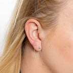 Beginnings Star Chain Connector Double Stud Earrings