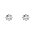 Beginnings Multi Bezel Set Cubic Zirconia Stud Earrings