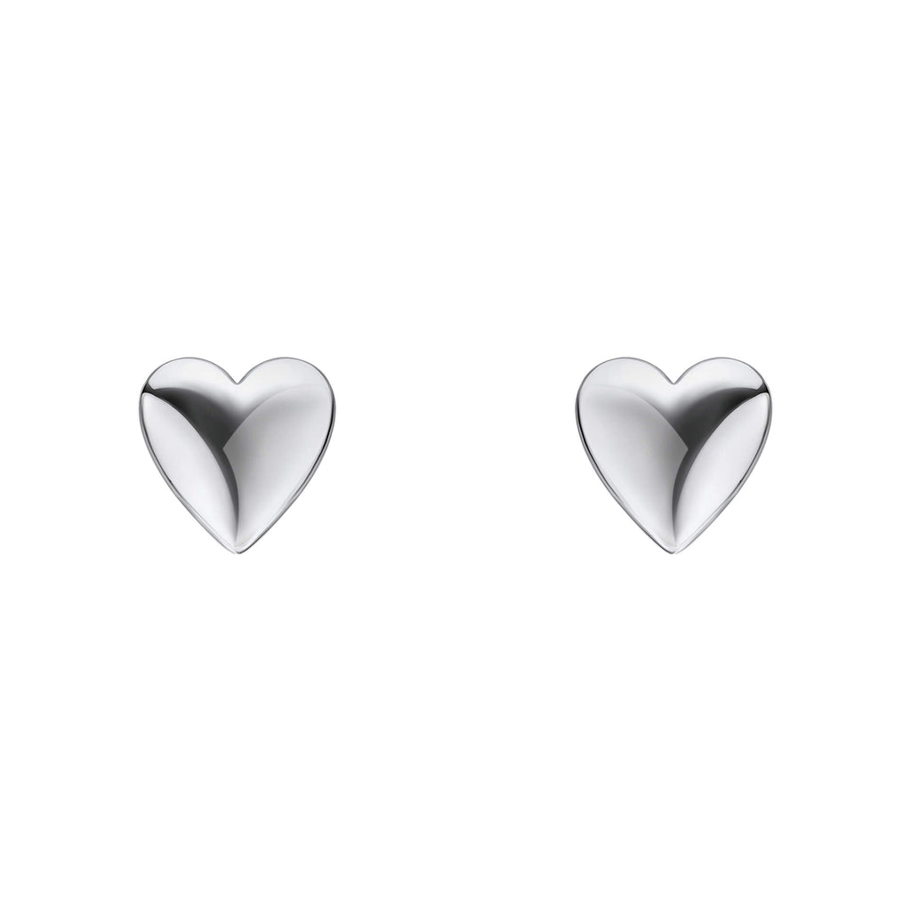 Beginnings Polished Heart Stud Earrings