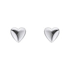 Beginnings Polished Heart Stud Earrings