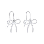 Beginnings Thin Bow Hook Earrings
