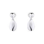 Beginnings Organic Pebble Double Drop Earrings