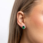 Diamonfire Oval Stud Earrings with Surround