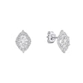 Diamonfire Oval Cluster Stud Earrings