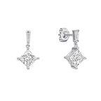 Diamonfire Princess Cut Drop Earrings