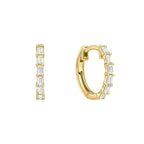 Diamonfire Baguette Zirconia Hoop Earrings