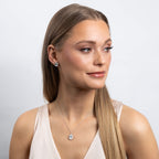Diamonfire Oval Halo Stud Earrings