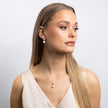 Diamonfire Zirconia and Shell Pearl Drop Earrings