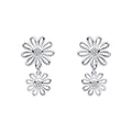 Laura Ashley Silver Thorncliff Daisy Drop Earrings