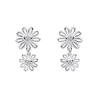 Laura Ashley Silver Thorncliff Daisy Drop Earrings